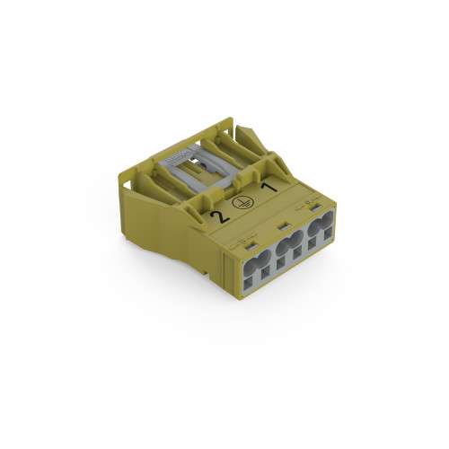 Snap-in plug, 3-pole, Cod. B, light green