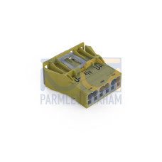 Snap-in plug, 3-pole, Cod. B, light green