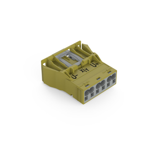 Snap-in plug, 3-pole, Cod. B, light green