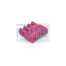 Plug, 4-pole, Cod. B, pink