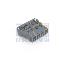 Snap-in plug, 4-pole, Cod. B, gray