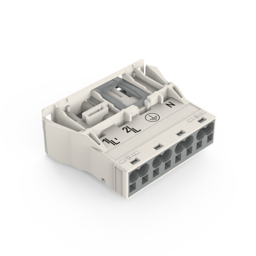Snap-in plug, 4-pole, Cod. A, white