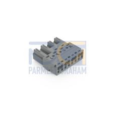 Plug, 4-pole, Cod. B, gray