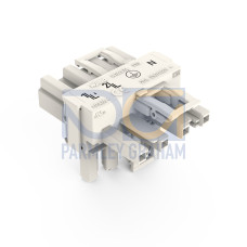 T-distribution connector, 4-pole, Cod. A, white