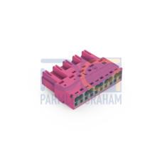 Plug, 5-pole, Cod. B, pink