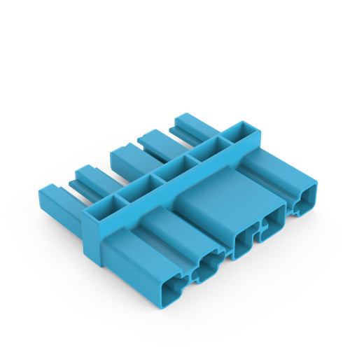 Intermediate coupler, 5-pole, Cod. I, blue