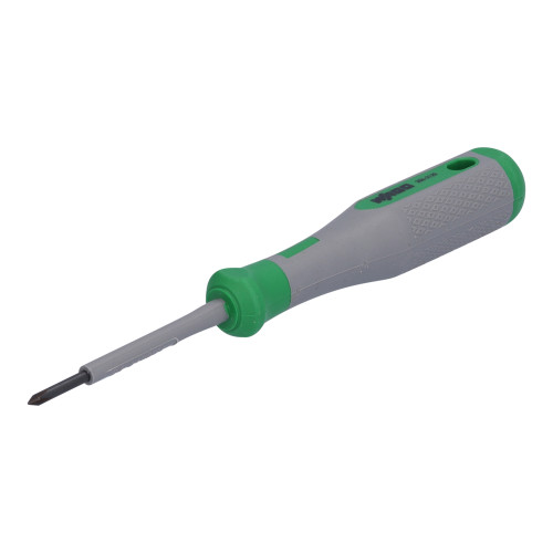 VDE crosshead screwdriver, PH0 x 60, VDE tested, green/gray