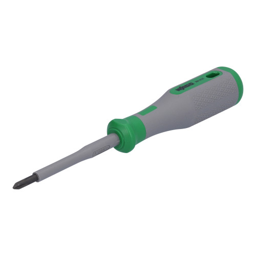VDE crosshead screwdriver, PH1 x 80, VDE tested, green/gray