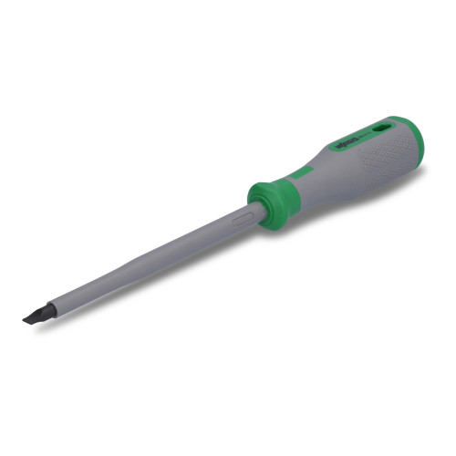 VDE slot screwdriver, 6.5 x 1.2 x 150, VDE tested, green/gray