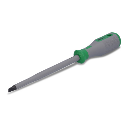 VDE slot screwdriver, 8.0 x 1.2 x 175, VDE tested, green/gray