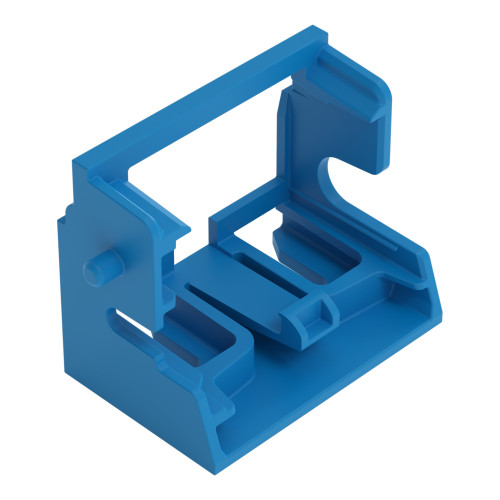 Mounting carrier, for 10-wire connectors, 221 Series - 4 mm&sup2;, blue