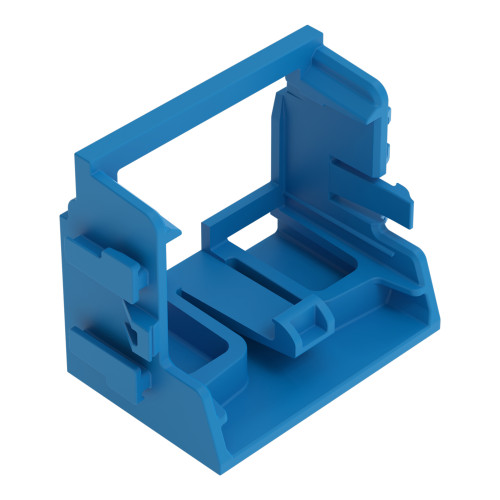 Mounting carrier, for 10-wire connectors, 221 Series - 4 mm&sup2;, blue