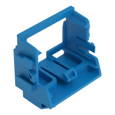 Mounting carrier, for 10-wire connectors, 221 Series - 4 mm&sup2;, blue