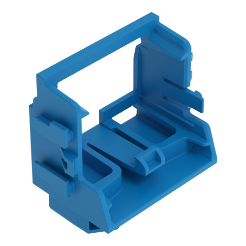 Mounting carrier, for 10-wire connectors, 221 Series - 4 mm&sup2;, blue