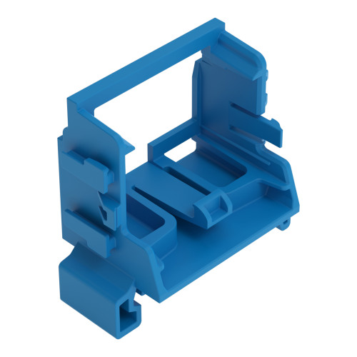 Mounting carrier, for 10-wire connectors, 221 Series - 4 mm&sup2;, blue