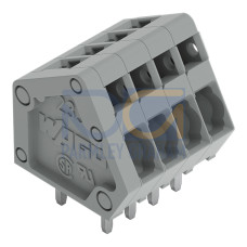 PCB terminal block, 0.5 mm&sup2;, Pin spacing 2.5 mm, gray