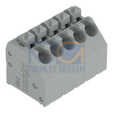 PCB terminal block, push-button, 1.5 mm&sup2;, blue