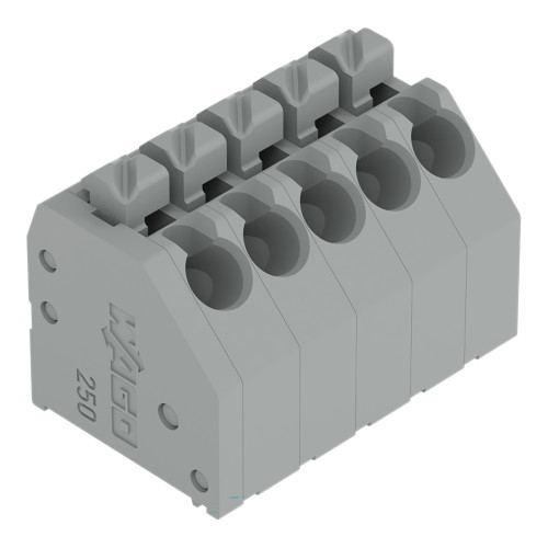 PCB terminal block, push-button, 1.5 mm&sup2;, blue