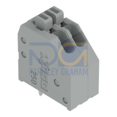 PCB terminal block, push-button, 0.5 mm&sup2;, gray