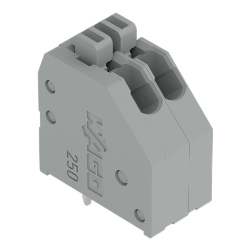 PCB terminal block, push-button, 0.5 mm&sup2;, gray