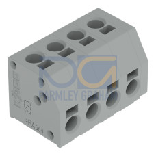 2-conductor PCB terminal block, 1.5 mm&sup2;, Pin spacing 5 mm, blue