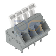 PCB terminal block, push-button, 2.5 mm&sup2;, light gray