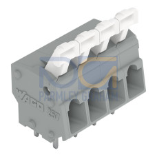 PCB terminal block, push-button, 2.5 mm&sup2;, gray