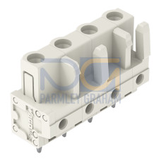 THT female header, straight, Pin spacing 7.5 mm, light gray