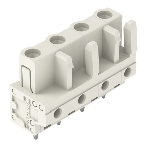 THT female header, straight, Pin spacing 7.5 mm, light gray