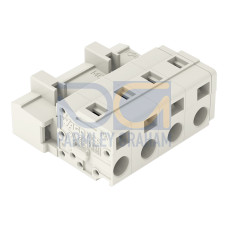 1-conductor male connector, CAGE CLAMP&reg;, 2.5 mm&sup2;, light gray