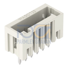 THT male header, 0.8 x 0.8 mm solder pin, straight, light gray