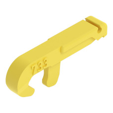 Operating tool, made of insulating material, 1-way, yellow