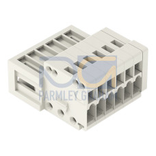 1-conductor male connector, CAGE CLAMP&reg;, 0.5 mm&sup2;, light gray