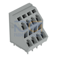 Double-deck PCB terminal block, 2.5 mm&sup2;, Pin spacing 5 mm, green-yellow