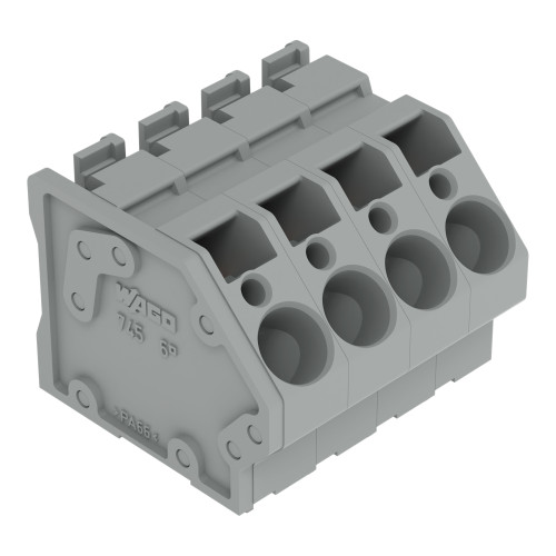 PCB terminal block, 6 mm&sup2;, Pin spacing 7.5 mm, gray