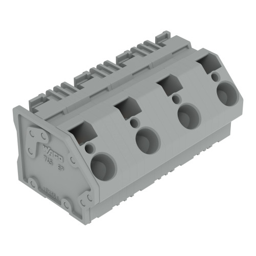 PCB terminal block, 6 mm&sup2;, Pin spacing 15 mm, gray