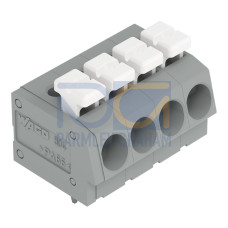 PCB terminal block, push-button, 2.5 mm&sup2;, gray
