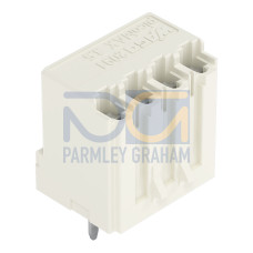 THT female header, straight, Pin spacing 3.5 mm, light gray