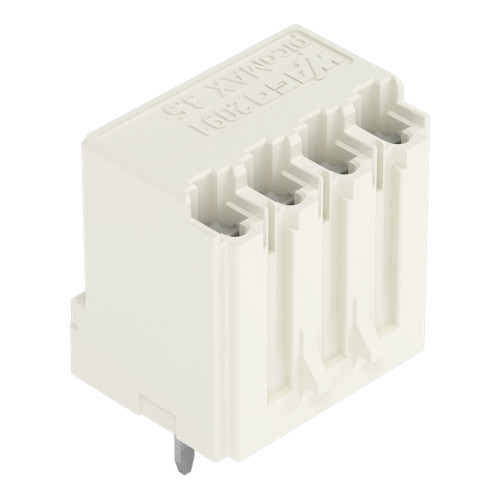 THT female header, straight, Pin spacing 3.5 mm, light gray