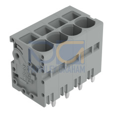 PCB terminal block, 6 mm&sup2;, Pin spacing 7.5 mm, gray