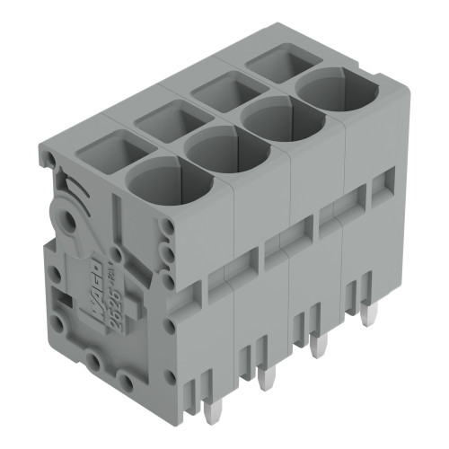 PCB terminal block, 6 mm&sup2;, Pin spacing 7.5 mm, gray