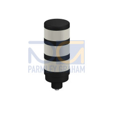 TL70 Tower Light, Black Housing: 3-Color Indicator, Voltage: 12-30 V dc, Environmental Rating: IP65, Input: Bimodal, Colors: Blue Yellow Red, 5-pin M12 Integral QD