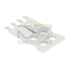 Gripping plate, for female and male connectors, 1 part, light gray