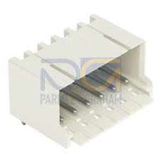 THT male header, 1.0 mm &Oslash; solder pin, angled, light gray