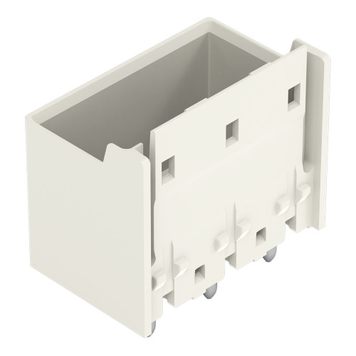 THT male header, 1.4 mm &Oslash; solder pin, straight, light gray