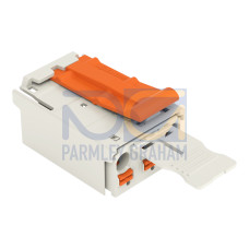 1-conductor male connector, Push-in CAGE CLAMP&reg;, 2.5 mm&sup2;, light gray