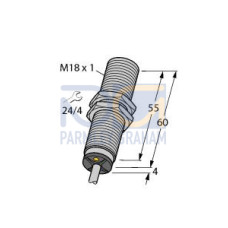 Inductive Sensor, With Analog Output, Operating voltage 1530 VDC
