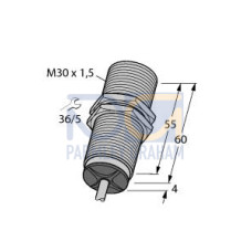 Inductive Sensor, With Analog Output, Operating voltage 1530 VDC
