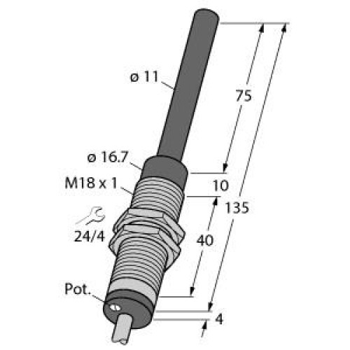 Inductive Sensor, With Analog Output