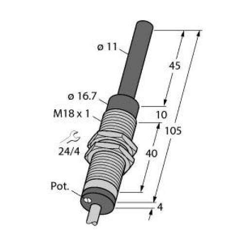 Inductive Sensor, With Analog Output